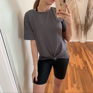 Reposh Frankie Jersey Boyfriend Tee in Grey